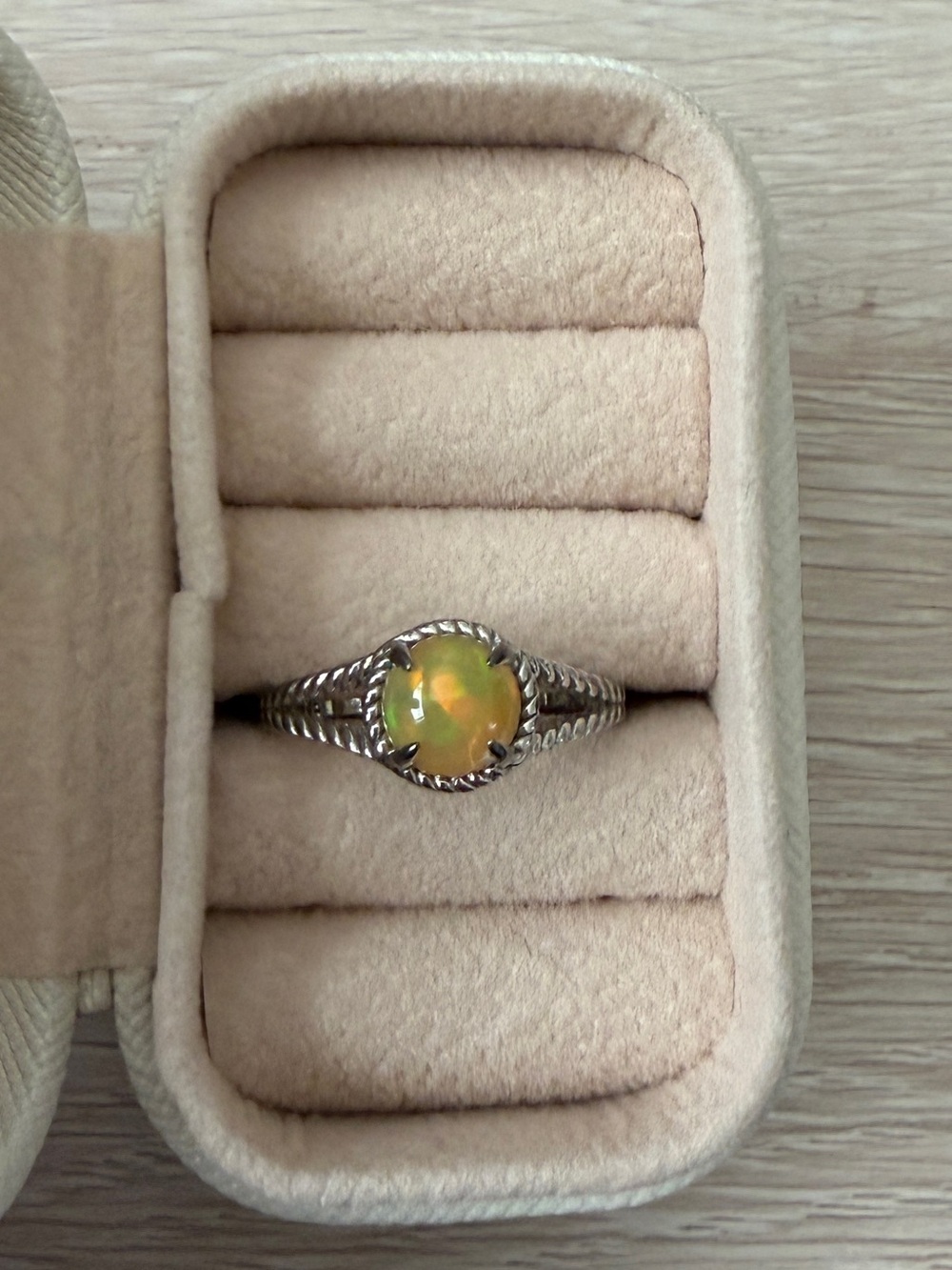 Opal Rope Ring